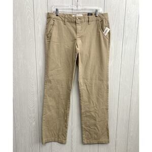 Aeropostale Classic Twill Pant Low Rise Tan Khaki Size 10R NWT